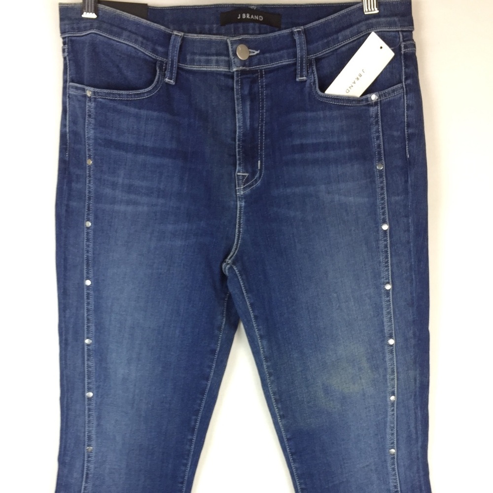 J Brand Alba Mid Rise Crop Skinny